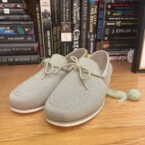 Rothy's Shimmery Sand Women's Boat Shoe, Sz 8.5